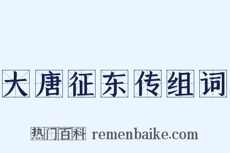 大唐征东传组词是什么意思的图片